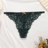 

RPVATI Women Sexy Lace Bow Floral See Through Panties Stretch Underwear Briefs