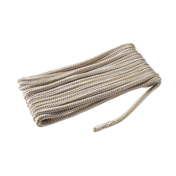 Seachoice Double-Braid Nylon Fender Line, 1/4 In. X 6 Ft., Gold/White