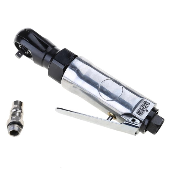 Yammee 1/4", 3/8" Pneumatic Spanner, Square Drive Straight Handle Pneumatic Air Ratchet Wrench Professional Miantenance Tool