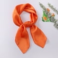 thumbnail image 2 of Women Satin Solid Color Square Scarf, Lightweight Neck Scarf Hair Wrap Sun Protection Bandana Elegant Silk Feeling Neckerchief, 2 of 3