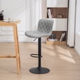 thumbnail image 5 of Kidol&Shellder Bar Stools Set of 2 Gray Adjustable Swivel High Back Counter Stools with Soft Cushion, 5 of 7