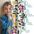 thumbnail image 3 of Blackout Kids Curtains,Pioneer Flower Floral Print Pattern Childrens Insulated Curtains Set Of 2,Bedroom Essentials,Toddler Room Decor 42"x54", 3 of 5