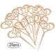 thumbnail image 5 of Números de mesa de madera para bodas (20 unidades). Tarjetas numeradas con motivos florales de madera, numeradas del 1 al 20., 5 of 8