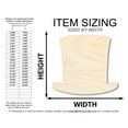 thumbnail image 2 of Unfinished Wood Abraham Lincoln Hat Silhouette 42" / 1/2", 2 of 4