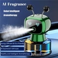 thumbnail image 2 of Car Robot Intelligent Diffuser, 4 Modes Adjustment, Intelligent Start With the Car, Car Interior Dress up（Green）, 2 of 7