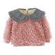 thumbnail image 2 of Baby Girl Toddler Doll Collar Tops Thicken Fleece Sudadera (Rosa 18-24M) Ehuebsd Para estrenar, 2 of 9