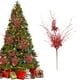thumbnail image 1 of mfyjkho Ramas Navideñas De 81 Cm Con Polvo Dorado, Bayas Y Lentejuelas: Ramas De Plástico Para Decorar Fiestas Y El Hogar (1 Unidad), 1 of 6