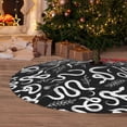 thumbnail image 6 of Picia Hand Drawn Snake Print Christmas Tree Skirt , Christmas Tree Skirt Ornaments for Merry Christmas Holiday Party Decorations Indoor Outdoor-36", 6 of 7
