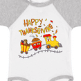 thumbnail image 4 of Inktastic Happy Thanksgiving Turkey Train with Food Boys or Girls Baby Bodysuit, 4 of 5
