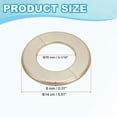 thumbnail image 2 of Uxcell Wall Split Flange Self-Adhesive Escutcheon Plate Buckles for Kitchen Bathroom Pipe Decoration Gold 3.07", 2 of 7