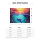 thumbnail image 5 of Fotbe Hawaiian Island Dolphin Manta de Franela con Estampado, Manta Ultrasuave para Cama, Sofá, Auto, Hipoalergénica y Antibolitas-40"x30", 5 of 6