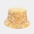 thumbnail image 6 of CoCopeaunts Summer Bucket Hat for Women Small Floral Pattern Basin Hat Double-Sided Wear Sun Caps Outdoor Travel Sunscreen, 6 of 8