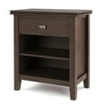 thumbnail image 3 of Simpli Home Artisan Wood 24" Nightstand Table in Warm Walnut Brown, 3 of 11