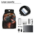 thumbnail image 6 of Cauagu Cool Tiger Print Backpacks,Travel Daypack Casual Laptop Backpack Bookbag Fits 15 Inch Computer for Men Women, 6 of 8