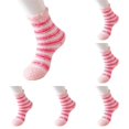 thumbnail image 2 of IWRICH 6 Pairs Fuzzy Socks for Women Soft Fluffy Home Sleeping Socks Winter Warm Cozy Plush Sock for Gift Light Pink5, 2 of 3