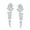 Silver-A, variant on Womens Long Cocktail Cubic Zirconia CZ Marquise Waterfall Dangle Chandlier Earrings