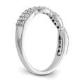 thumbnail image 6 of 14K White Gold Wedding Diamond Round Ring Band, 6 of 7