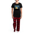 thumbnail image 4 of CafePress - Cute Cats Pajamas - Women's Short Sleeve Print T-Shirt and Pants Dark Cotton Pajama Set, 4 of 7