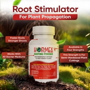 Hormex Rooting Hormone Powder #8 (0.80% IBA) for Semi-Hardwood Plants, Trees & Shrubs – High Strength Root Stimulator for Woody Cuttings, Cloning, Propagation