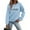 L-Light Blue, variant on Rinsvye Womens Casual Long Sleeve Cat Sweatshirts for Women Graphic Tee Shirts Crew athlete Jacket Women Neck Sweatshirts Pullover Tops Comfort Color Sweatshirts Women for Women