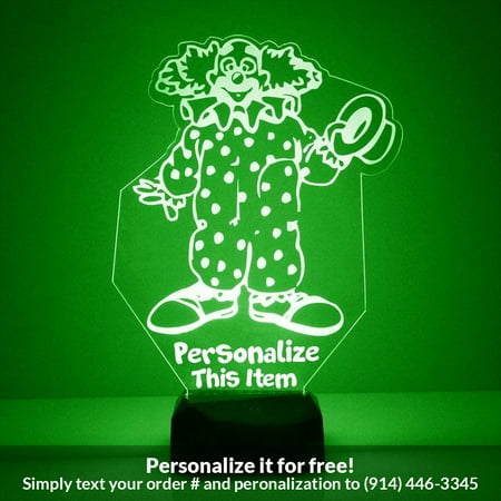 

Mirror Magic Store Clown Color Changing Personalized LED Light with Remote Control