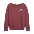 thumbnail image 2 of Marvel Captain America - Retro Distressed Flag - Women's French Terry Pullover Sweatshirt, 2 of 5