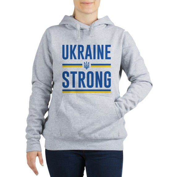 CafePress - Ukraine Strong - Women's Hooded Sweatshirt