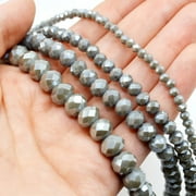 Jesse James Glass Strand Bead – Gray, 4 Strands, 1 Piece, Multi-Purpose for Teens and Adults