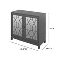 thumbnail image 3 of Twin Star Home Accent Cabinet with USB Charging Ports and Mirrored Doors, 3 of 8