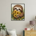 thumbnail image 4 of Paint by Numbers Kit for Adults, Cute Sloth With Sunflowers Paint by Numbers, Easy Paint by Numbers Kit for Adults Beginner, DIY Adult Paint by Number Kits on Canvas, 12x16in Home Decor, 4 of 7