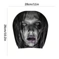 thumbnail image 3 of Ghost Face Headrest Covers Scary for Cars Funny Cartoon Cover Halloween Creative Smiling Car Devil Eye Faces Seat Spooky Polyester Design Stretchable Fabric Horrible Set Big Grinning(2PC, Style-C), 3 of 7