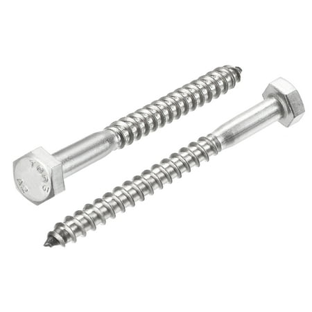 

Uxcell M6 x 70mm 304 Stainless Steel Hex Lag Screws for Wood 10 Pack
