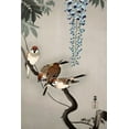 thumbnail image 2 of Koson, Ohara 23x32 Gold Ornate Wood Framed with Double Matting Museum Art Print Titled - Ring sparrows at wisteria, 2 of 4