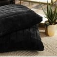 thumbnail image 2 of Home Soft Things Super Soft Decorative Pillow Covers, Set of 2, Jet Black, 26" x 26", 2 of 3