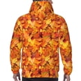 thumbnail image 7 of Kdxio Autumn Maple Leaf Pile Print Mens Casual Hooded Collar Drawstring Hoodies Pullover Sweatshirts Casual Long Sleeve Shirts-XX-Large, 7 of 7