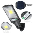 thumbnail image 2 of Solar 30Cob Jardín Lámpara de Pared Lámpara de Calle 3 Efecto de Luz Control de Luz 616C Tomshoo Luz al aire libre, 2 of 7