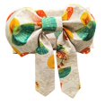 thumbnail image 3 of Cinturón de lazo para kimono japonés, portátil, cómodo y elegante para mujer, accesorio para bata yukata Blanco Verde Naranja, 3 of 9