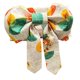 thumbnail image 3 of Cinturón de lazo para kimono japonés, portátil, cómodo y elegante para mujer, accesorio para bata yukata Blanco Verde Naranja, 3 of 9