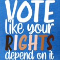 thumbnail image 3 of CafePress - VOTE Like Your Rights Depend On It T Shirt - Mens Football Shirt, 3 of 4