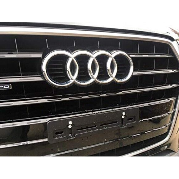 10 Front License Plate Tag Holder Mounting Mount Adapter Bumper Kit Brackets for Audi (All Models) Quantity Discount(9.45$ to 5.60$) (Each with 6 Screws +2 Built in Nuts) Soporte de matrÃcula (10)