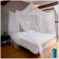 thumbnail image 4 of Mosquitera para exterior, mosquitera para jardín, mosquitera para cama doble, mosquitera cuadrada móvil para interior, blanco, 220*200*200cm, 4 of 5