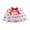 White, variant on Valentine's Day Elegant Girl Dress Party Celebration In Solid Color With Skirt Heart Little Girls