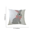 thumbnail image 3 of Hogar y cocina, ropa de cama, cubrecamas, cubrecamas y juegos, decoración de fiesta de conejos de Pascua, cojín para mesa de comedor, para uso doméstico, sofá, sala de estar, ropa de cama, funda de a, 3 of 6