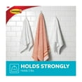 thumbnail image 4 of Command Large Towel Hooks Value Pack, Frosted, 3 Wall Hooks, Holds 5 lbs, Bathroom Organization, 4 of 13