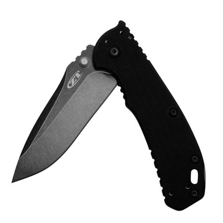 Zero Tolerance 0566BW Hinderer Folder BlackWash Pocket Knife; 3.25