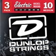 thumbnail image 2 of Dunlop - DEN1046 - Nickel-Plated Steel Medium Electric Guitar 6-String - Set 3 Pack - .010-.046, 2 of 2