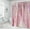 Pink, variant on Abstract Shower Curtain, Modern Aesthetic Stripe Shower Curtain Sets With 12 Hooks For Bathtub Bathroom Gray Yellow Contemporary Abstract Painting Fabric