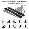 thumbnail image 3 of OMECAL 6' Wheelchair Ramp, 6ft Portable Aluminum Mobility Ramp Multifold, 3 of 7
