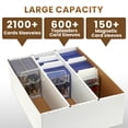 thumbnail image 3 of Caja de almacenamiento para tarjetas coleccionables BIU-BOOM de 3 filas con 10 divisores, 3 of 6