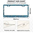thumbnail image 2 of Cute Sharks License Plate Frame, Decorative Aluminum Car Tag Frames, 2 Pack Universal Car License Plate Covers with 2 Holes and Screws, 2 of 7
